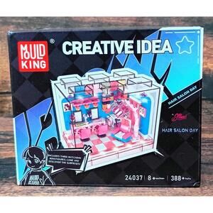 Mould King Creative Idea Hair Salon Day Building Toy Set